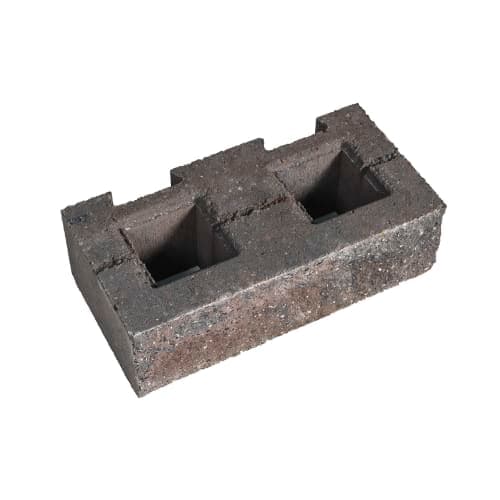 Stackton G-blok 1 zijde gesplit bruin-zwart 400x200x125 (103)