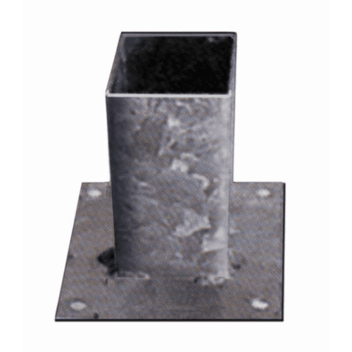 Vloerpaalhouder verzinkt 9x9 cm