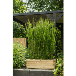 Bloembak rechthoek 32x92x42 cm (HxBxD) groen geïmpregneerd 2