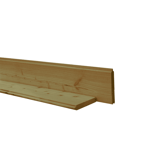 Douglas geschaafd blokhutprofiel 2,8x19,5x500 cm groen geimpregneerd