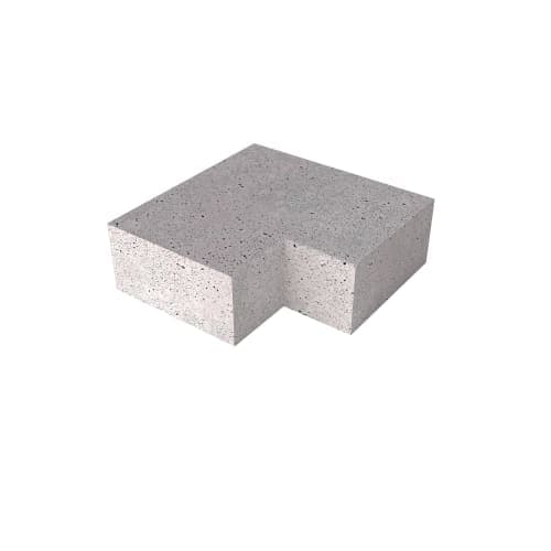 Schellevis Oudhollandse Traptreden hoek 90° buiten (40x20) 60x60 cm Grijs