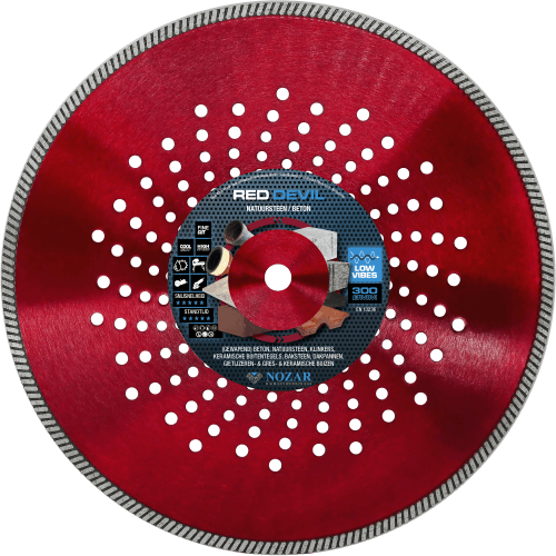 Diamantzaag keramiek en tegels droog zagen d300/20 Red Devil